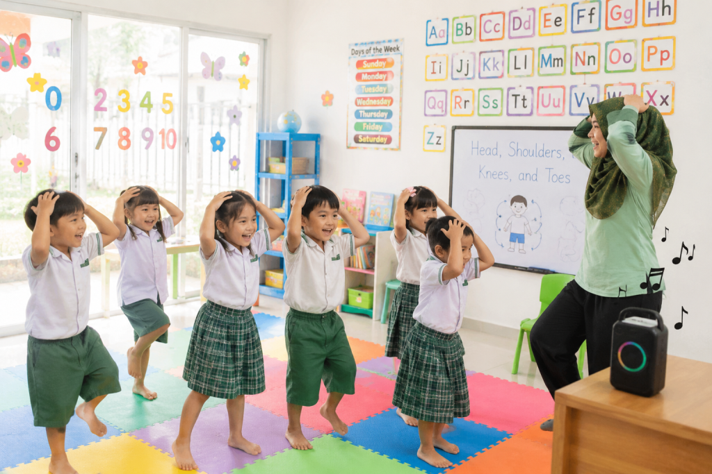 mengenal bahasa inggris menggunakan lagu