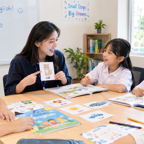 Belajar Bahasa Inggris SD melalui aktivitas speaking bersama mentor